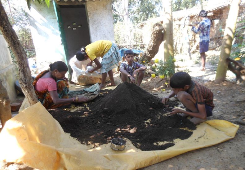 Produced organic manure