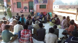 Forest right committee meeting is going on in Sanramloi to claim community forest right.